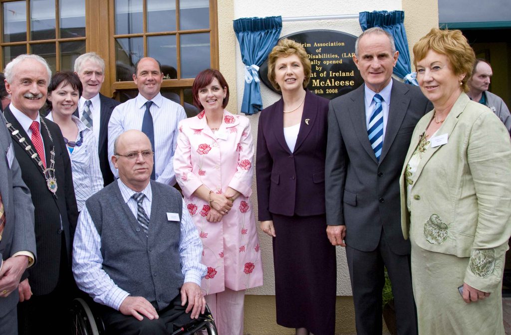 President Mary McAleese Leitrim People with Disabilities Officia