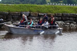 Wheelyboat on the water